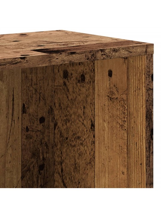 Knihovna old wood 67 x 24 x 161 cm kompozitní dřevo