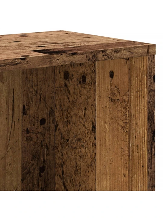 Knihovna old wood 67 x 24 x 161 cm kompozitní dřevo