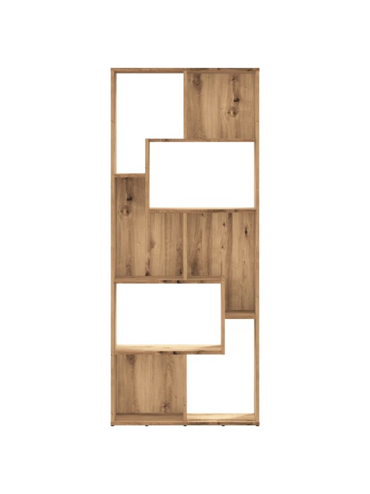 Knihovna dub artisan 67 x 24 x 161 cm kompozitní dřevo