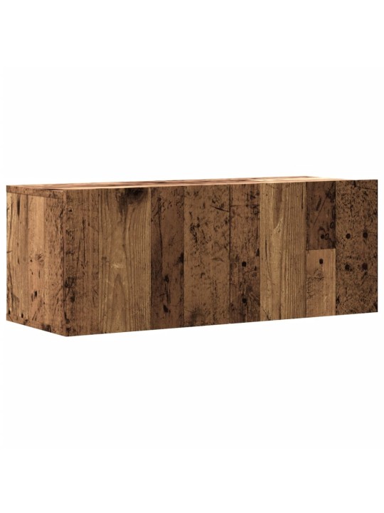 Nástěnná tv skříňka old wood 80 x 30 x 30 cm kompozitní dřevo
