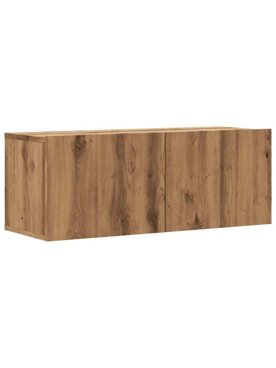 Nástěnná tv skříňka dub artisan 80x30x30 cm kompozitní dřevo