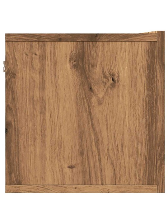 Nástěnná tv skříňka dub artisan 80x30x30 cm kompozitní dřevo
