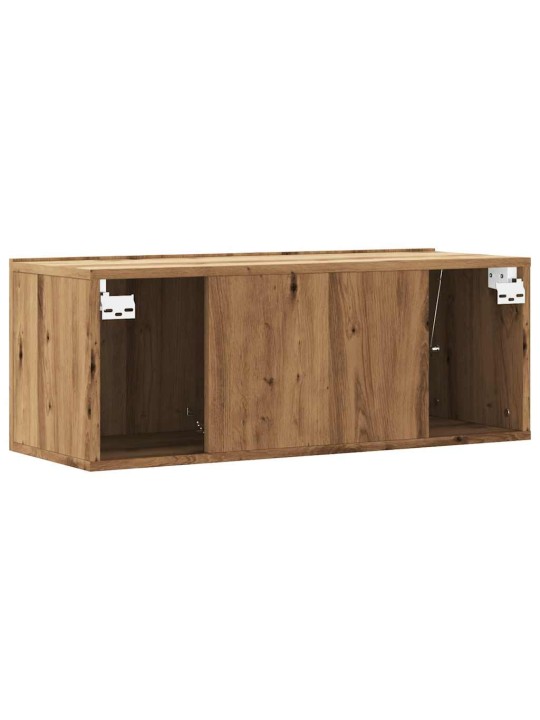 Nástěnná tv skříňka dub artisan 80x30x30 cm kompozitní dřevo