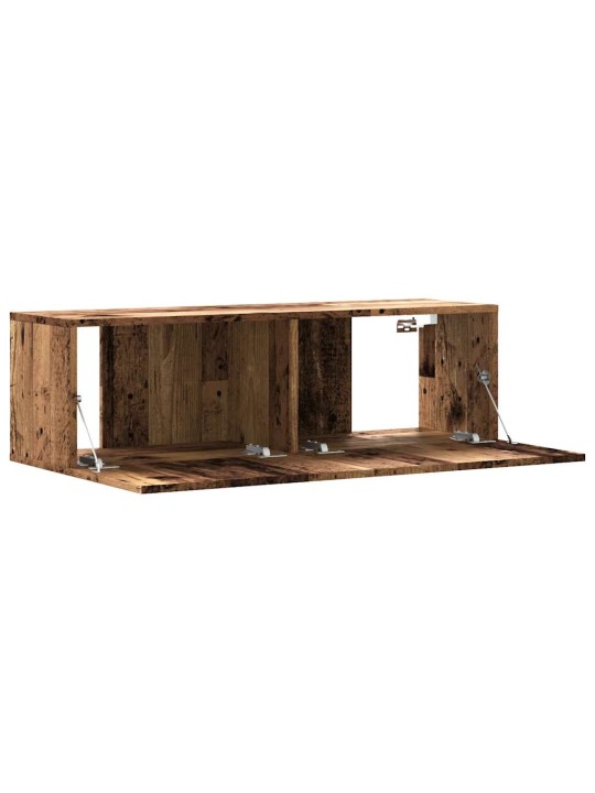 Nástěnná TV skříňka old wood 100 x 30 x 30 cm kompozitní dřevo