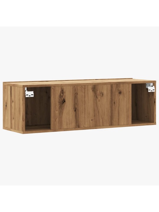Nástěnná tv skříňka dub artisan 100x30x30 cm kompozitní dřevo