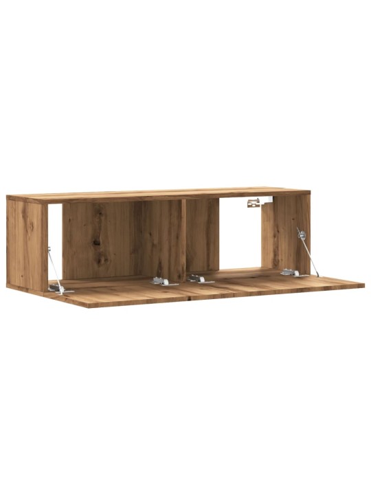 Nástěnná tv skříňka dub artisan 100x30x30 cm kompozitní dřevo