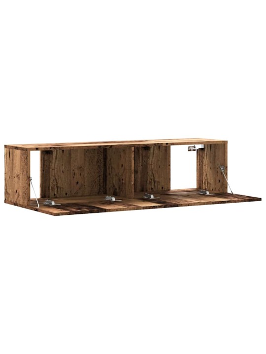 Nástěnná TV skříňka old wood 120 x 30 x 30 cm kompozitní dřevo
