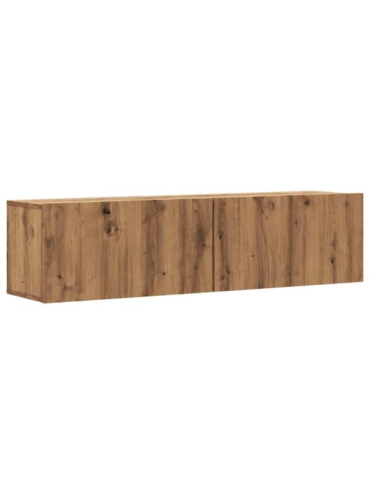 Nástěnná tv skříňka dub artisan 120x30x30 cm kompozitní dřevo