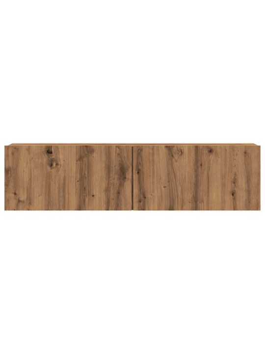 Nástěnná tv skříňka dub artisan 120x30x30 cm kompozitní dřevo