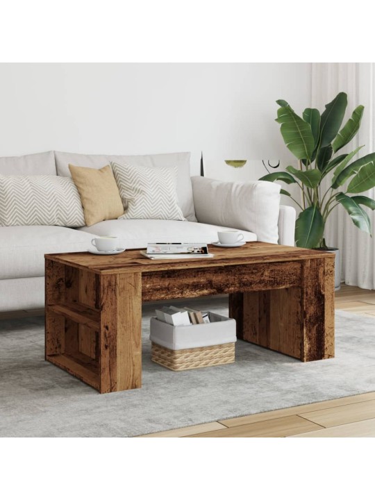 Konferenční stolek old wood 102 x 55 x 42 cm kompozitní dřevo