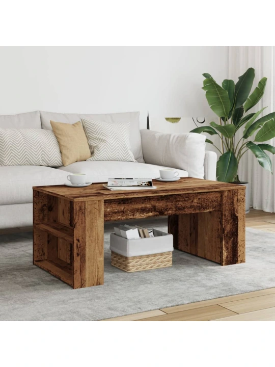 Konferenční stolek old wood 102 x 55 x 42 cm kompozitní dřevo