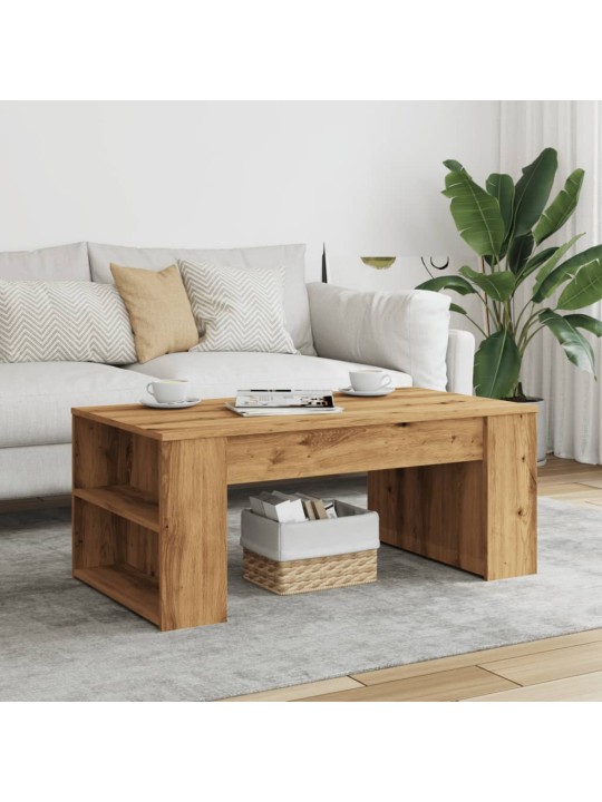Konferenční stolek dub artisan 102x55x42 cm kompozitní dřevo