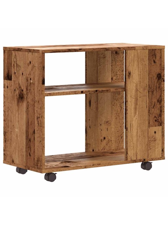 Odkládací stolek old wood 70 x 35 x 55 cm kompozitní dřevo