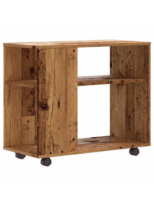 Odkládací stolek old wood 70 x 35 x 55 cm kompozitní dřevo