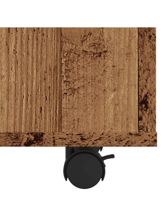 Odkládací stolek old wood 70 x 35 x 55 cm kompozitní dřevo