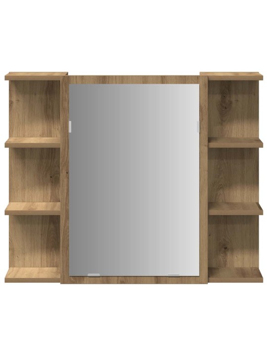 Koupelnová zrcadlová skříňka dub artisan 80x20,5x64 cm kompozit