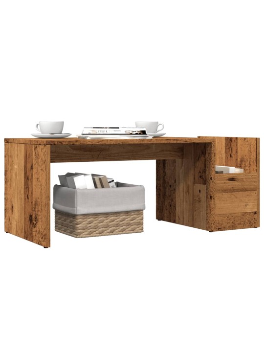 Konferenční stolek old wood 90 x 45 x 35 cm kompozitní dřevo