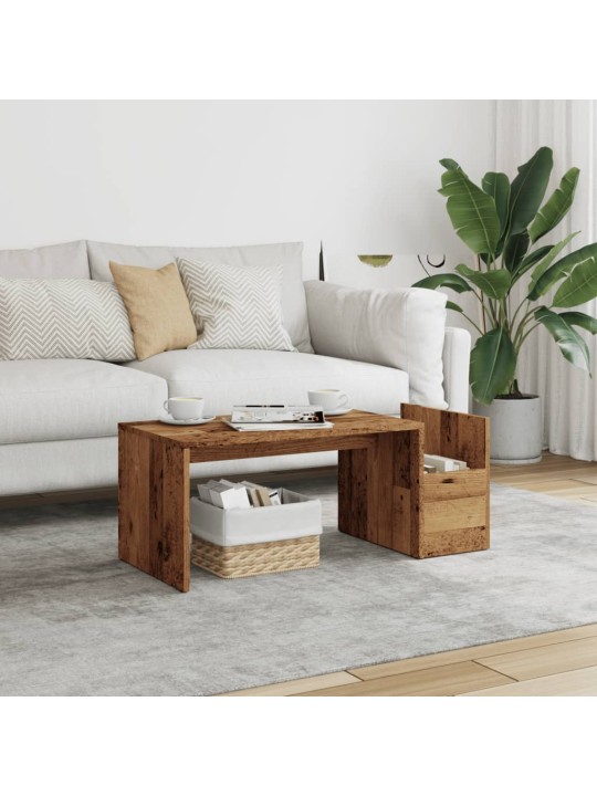 Konferenční stolek old wood 90 x 45 x 35 cm kompozitní dřevo