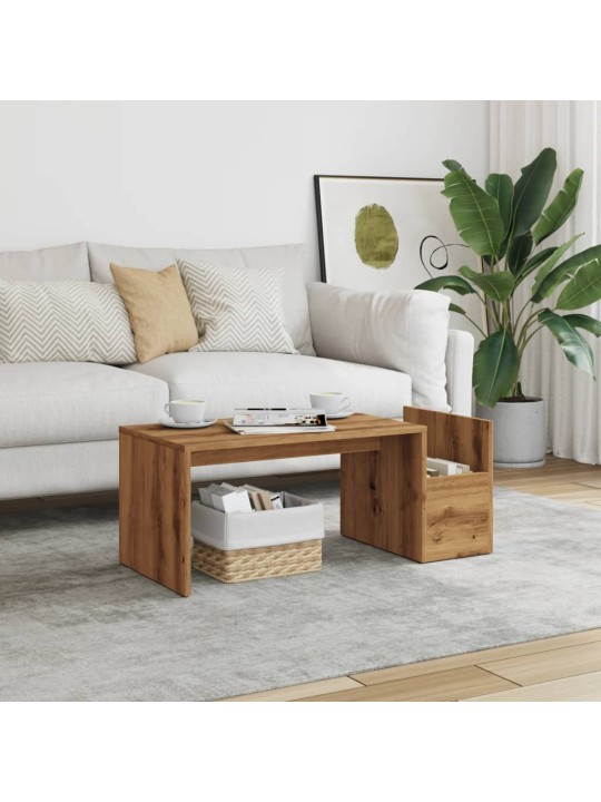 Konferenční stolek dub artisan 90 x 45 x 35 cm kompozitní dřevo