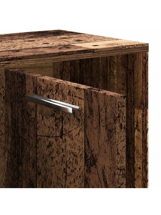 Knihovna old wood 90 x 28 x 90 cm kompozitní dřevo