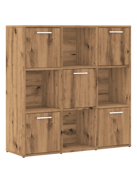 Knihovna dub artisan 90 x 28 x 90 cm kompozitní dřevo