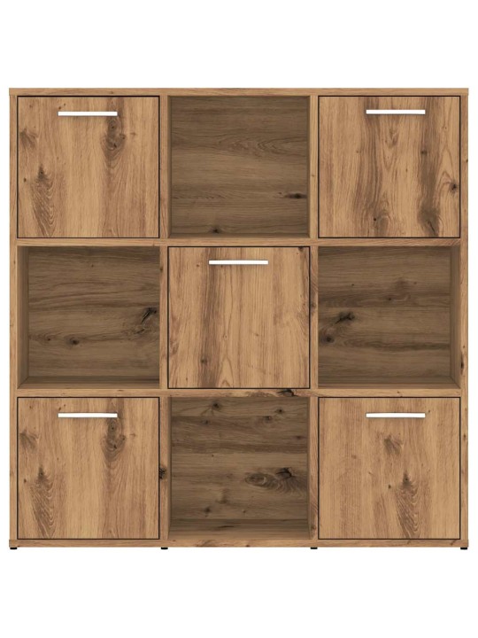 Knihovna dub artisan 90 x 28 x 90 cm kompozitní dřevo