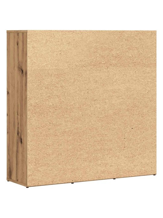 Knihovna dub artisan 90 x 28 x 90 cm kompozitní dřevo