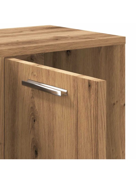 Knihovna dub artisan 90 x 28 x 90 cm kompozitní dřevo