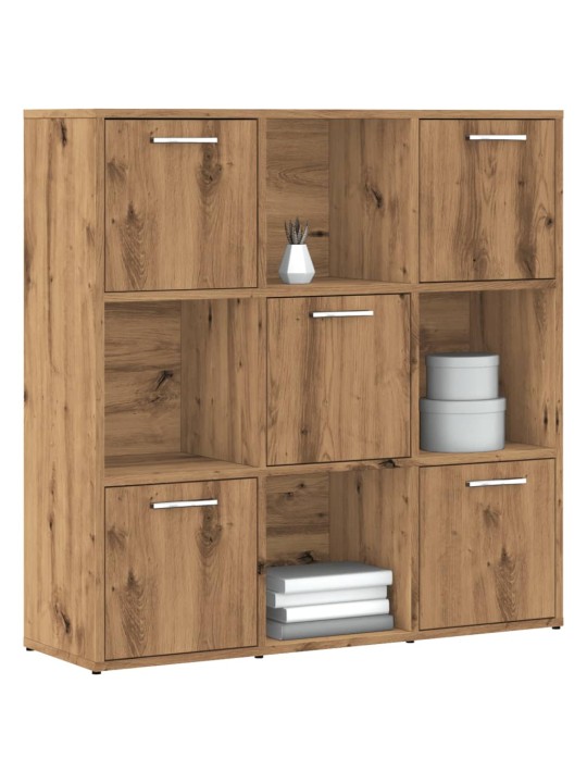 Knihovna dub artisan 90 x 28 x 90 cm kompozitní dřevo