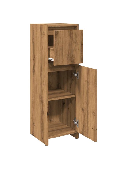 Koupelnová skříňka dub artisan 30 x 30 x 95 cm kompozitní dřevo