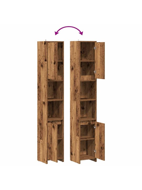 Koupelnová skříňka old wood 30 x 30 x 183,5 cm dřevotříska