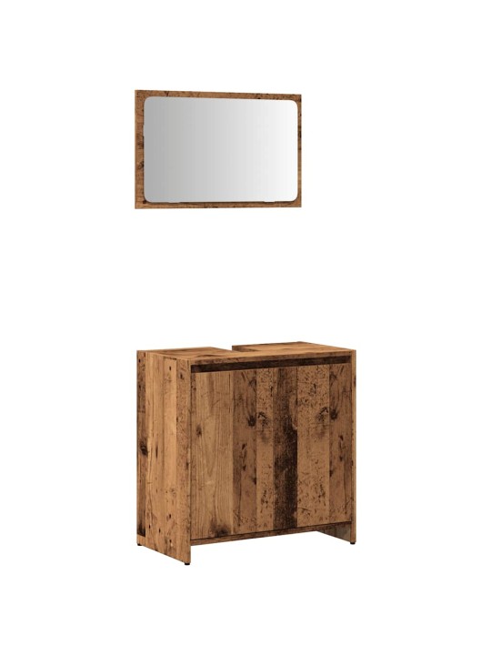2dílná koupelnová sestava old wood kompozitní dřevo
