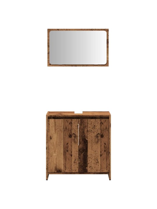 2dílná koupelnová sestava old wood kompozitní dřevo