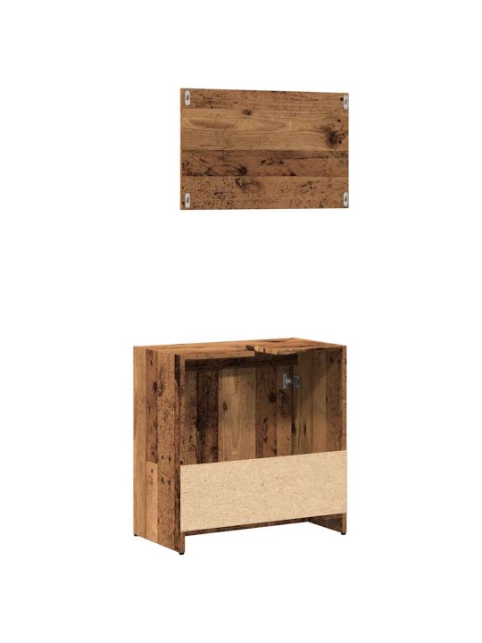 2dílná koupelnová sestava old wood kompozitní dřevo