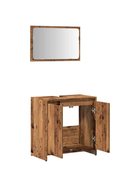 2dílná koupelnová sestava old wood kompozitní dřevo