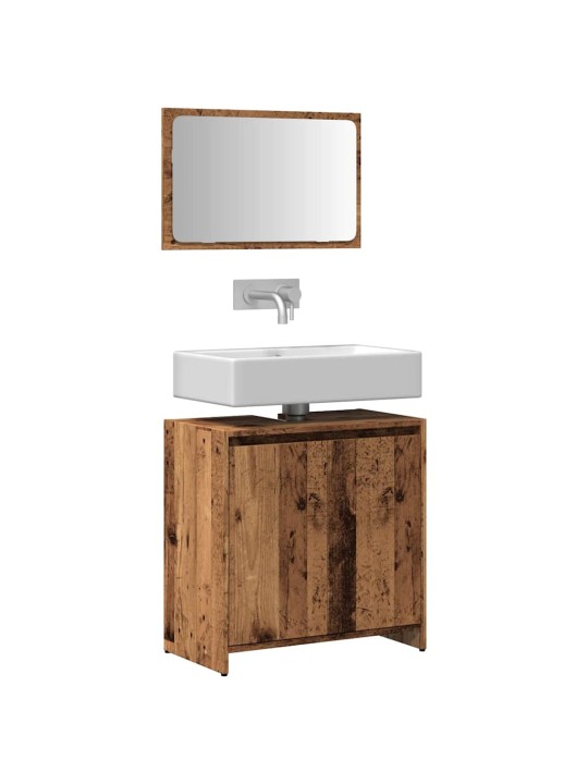 2dílná koupelnová sestava old wood kompozitní dřevo