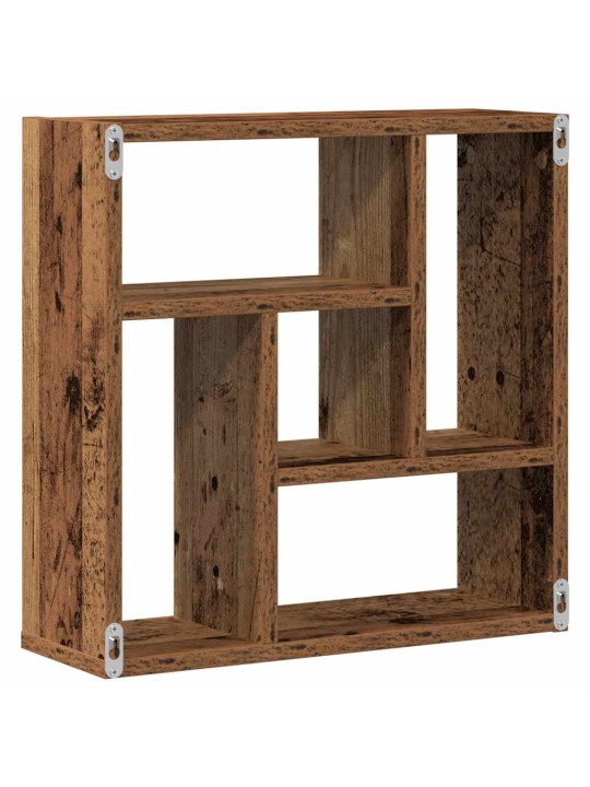 Nástěnná police old wood 45 x 16 x 45 cm kompozitní dřevo