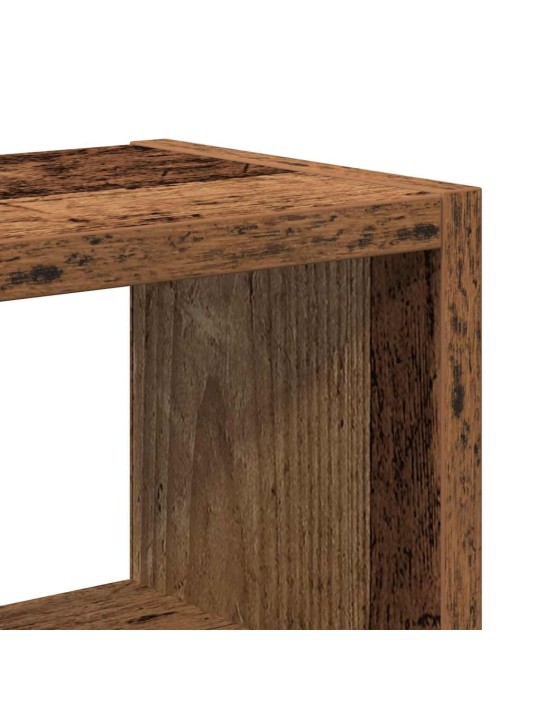 Nástěnná police old wood 45 x 16 x 45 cm kompozitní dřevo