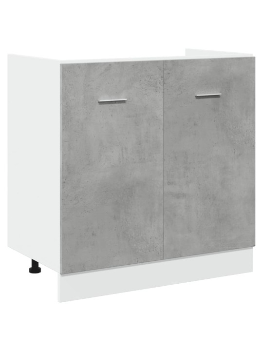 Skříňka pod dřez betonově šedá 80 x 46 x 81,5 cm dřevotříska
