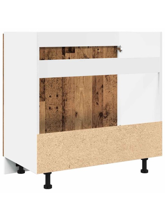 Skříňka pod dřez old wood 80 x 46 x 81,5 cm kompozit