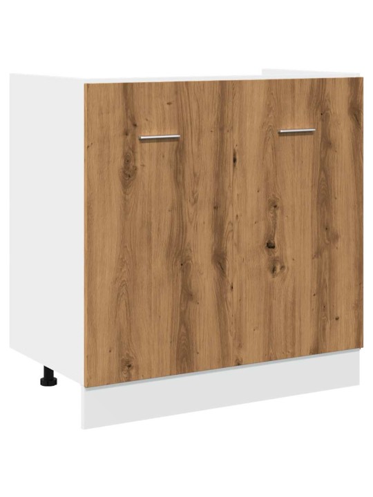 Skříňka pod dřez dub artisan 80 x 46 x 81,5 cm kompozit