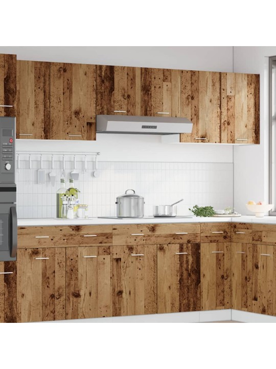 Závěsná skříňka old wood 80 x 31 x 60 cm kompozitní dřevo