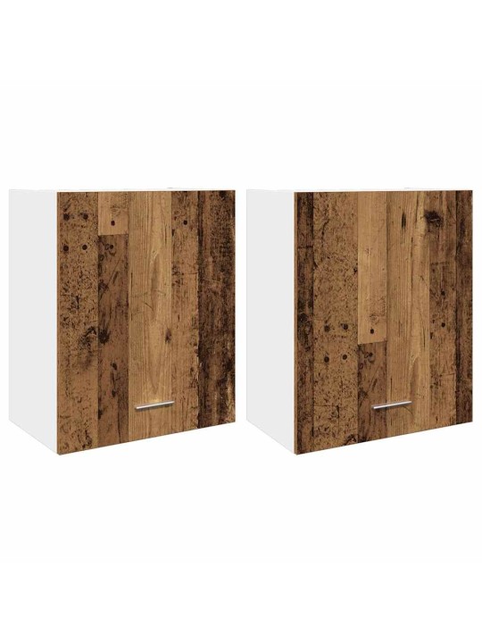 Závěsné skříňky 2 ks old wood 50 x 31 x 60 cm kompozitní dřevo