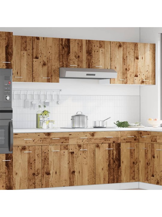 Závěsné skříňky 2 ks old wood 50 x 31 x 60 cm kompozitní dřevo