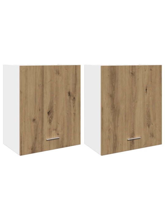 Závěsné skříňky 2 ks dub artisan 50x31x60 cm kompozitní dřevo