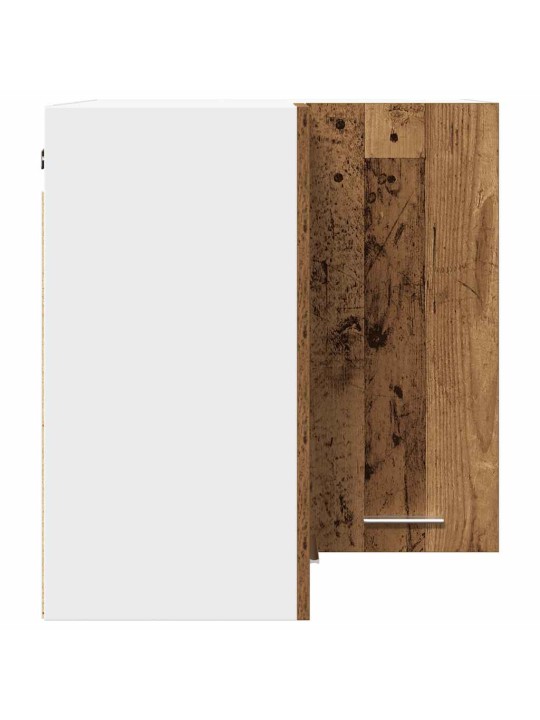 Horní rohová skříňka old wood 57 x 57 x 60 cm kompozitní dřevo