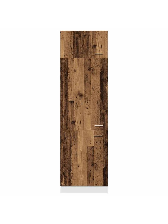 Skříň pro vestavnou lednici old wood 60 x 57 x 207 cm kompozit