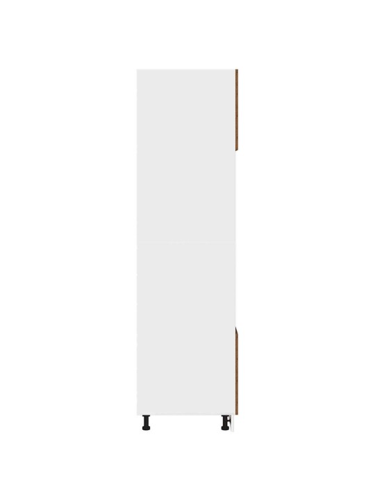 Skříňka na mikrovlnku old wood 60x57x207 cm kompozitní dřevo