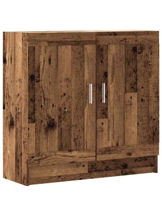 Knihovna old wood 82,5 x 30,5 x 80 cm kompozitní dřevo