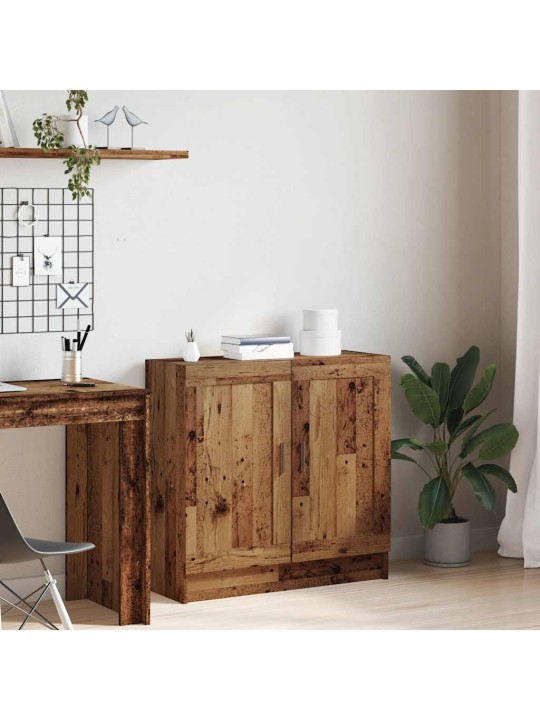 Knihovna old wood 82,5 x 30,5 x 80 cm kompozitní dřevo
